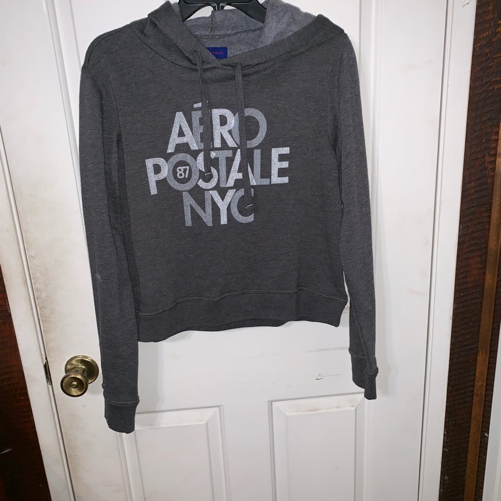 Dark gray hoodie